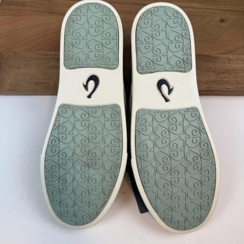 New NWT Womens Olukai Pehuea Woven Blue Casual Sneakers Shoes Size 11‎ M